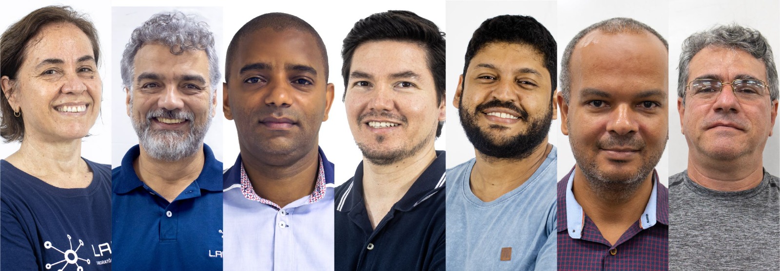 Da esquerda para a direita: Maria José, Marcelo Segatto, Jair Lima, Camilo Arturo, Arnaldo Junior, Helder Rocha e Moisés Ribeiro.
